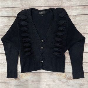 Black Robert Rodriguez Button Down Cardigan